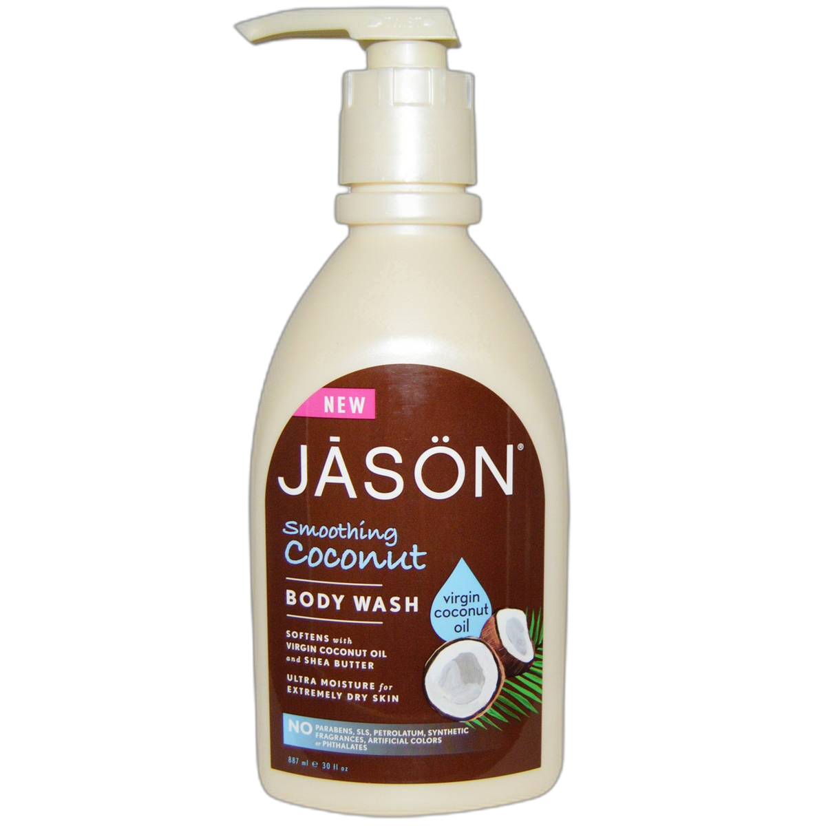 JASON, Smoothing Body Wash oz, Coconut, 30 Ounce
