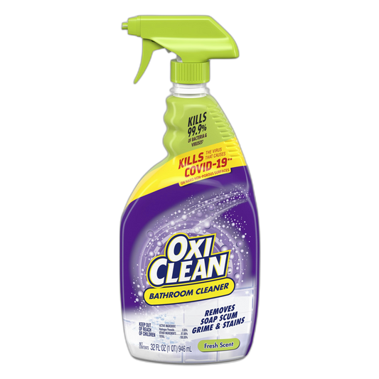 OxiClean Bathroom Cleaner, Shower, Tub & Tile, Powered by OxiClean Stainfighters, 32 oz