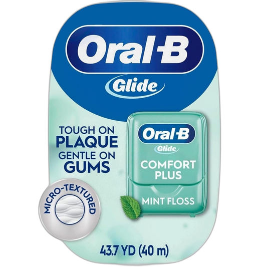 Oral-B Glide Pro-Health Comfort Plus Floss Mint - 43.7 yds, Pack of 2