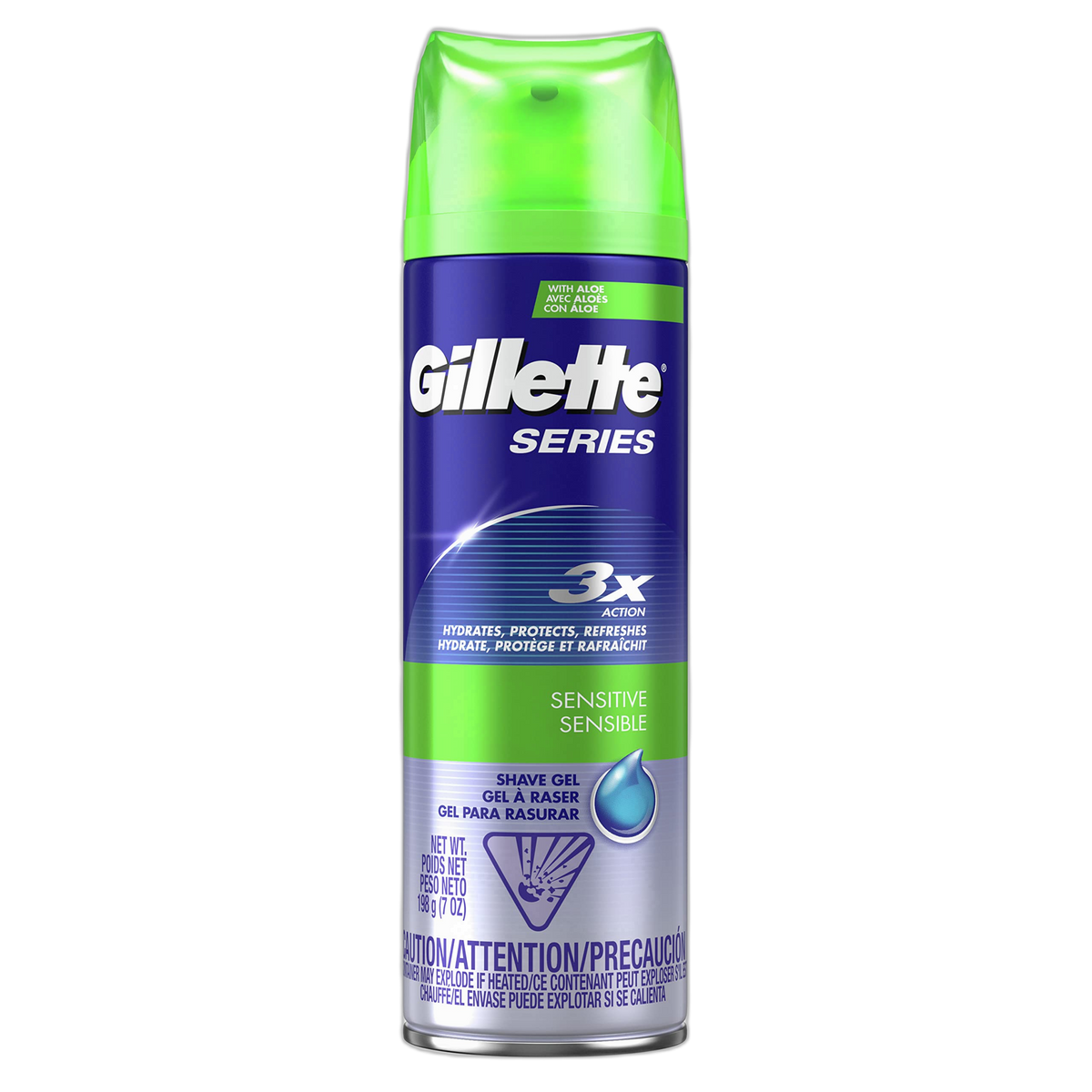 Gillette Series Shaving Gel Sensitive Skin 7 oz(Packaging May vary)