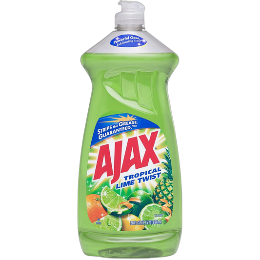 Ajax Dishwashing Liquid, Tropical Lime Twist, 28 Ounce