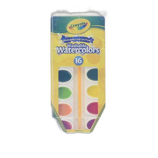 Crayola Washable Watercolors, 16 Count - 2 Per Case (530555)
