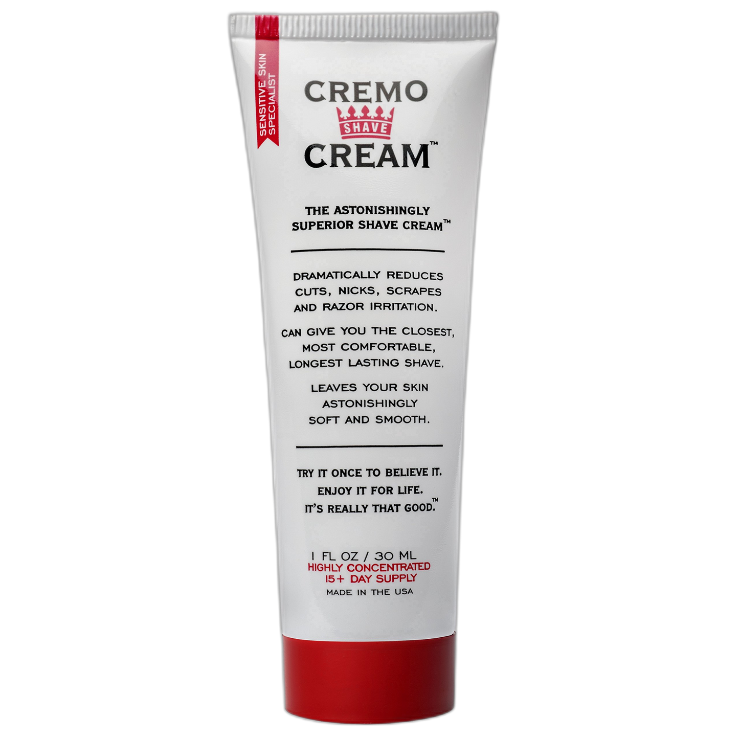 Cremo Original Shave Cream, Astonishingly Superior Smooth Shaving Cream Fights Nicks, Cuts And Razor Burn, 1 Ounce
