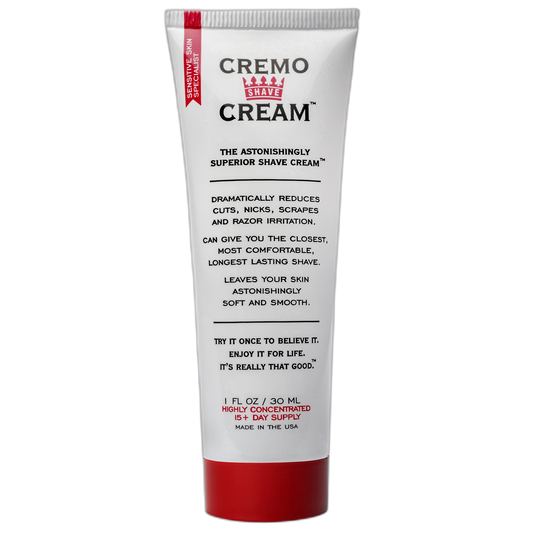Cremo Original Shave Cream, Astonishingly Superior Smooth Shaving Cream Fights Nicks, Cuts And Razor Burn, 1 Ounce