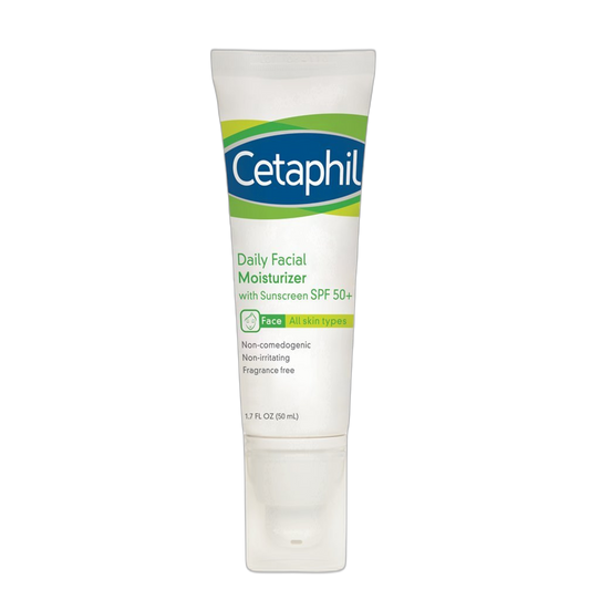 Cetaphil Daily Facial Moisturizer with Sunscreen, SPF 50+, 1.7 Fluid Ounce