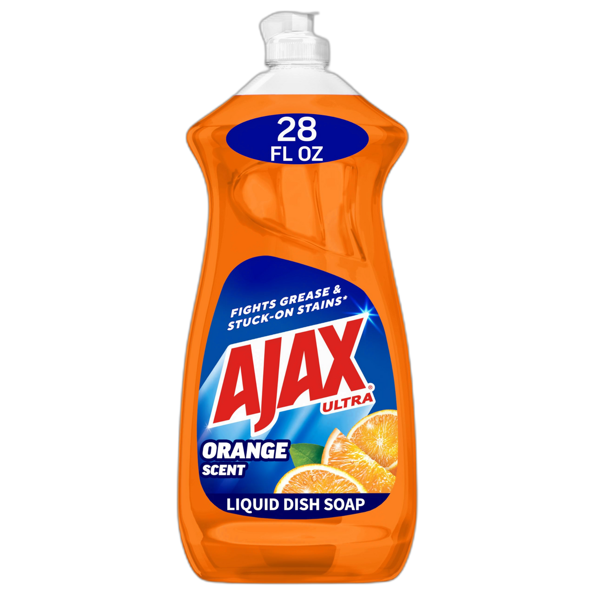 Ajax 44678EA Dish Detergent, Liquid, Orange Scent, 28 oz Bottle