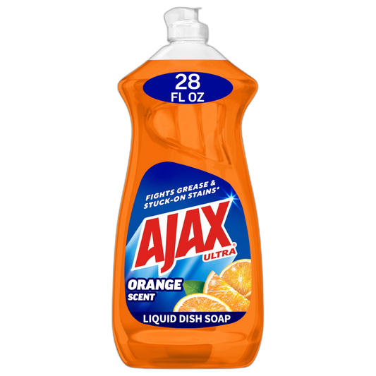 Ajax 44678EA Dish Detergent, Liquid, Orange Scent, 28 oz Bottle