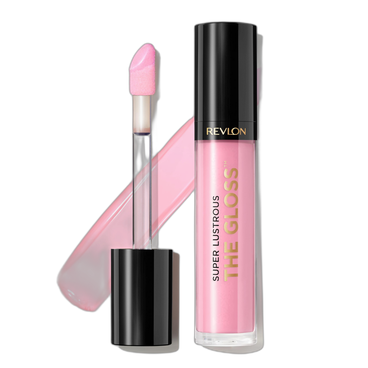 Revlon Super Lustrous Lip Gloss, Non-Sticky, Hydrating, High Shine Finish, 207 Pink Sky, 0.13 oz