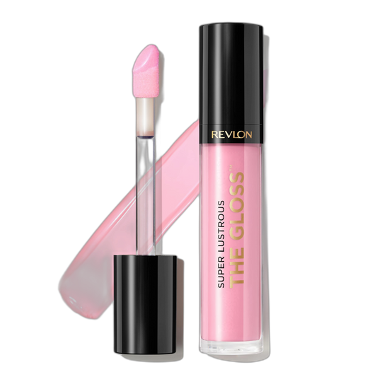 Revlon Super Lustrous Lip Gloss, Non-Sticky, Hydrating, High Shine Finish, 207 Pink Sky, 0.13 oz