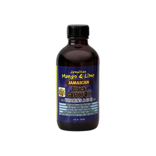 Jamaican Mango & Lime Vitamins A-D-E Black Castor Oil, 4 Fl Oz.