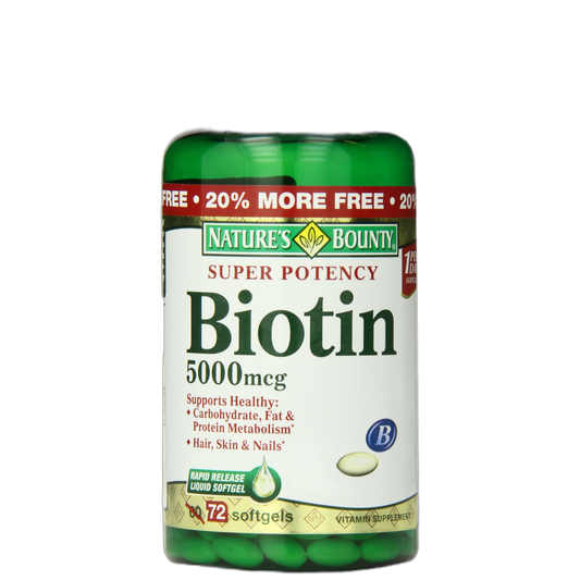 Nature’s Bounty Biotin 5000 mcg, 150 Rapid Release Softgels