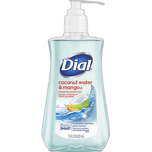 Dial Liquid Hand Soap, Coconut Water & Mango, 7.5 Ounce