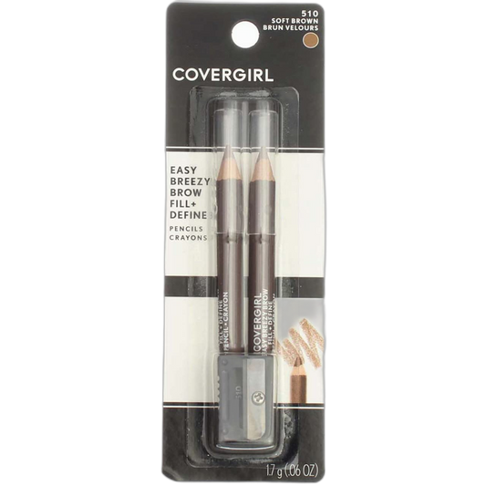 CoverGirl Brow and Eye Makers Pencil - Soft Brown (510) - 2 pk
