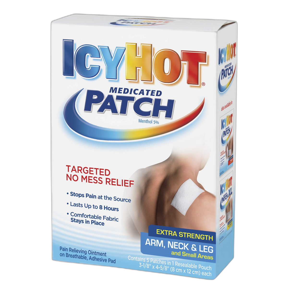 Icy Hot Extra Strength Medicated Patch, Small, 5 Count