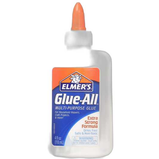 Elmer's Glue-All Multi-Purpose Glue, 4 Ounces, White (E1322) - 2 Pack