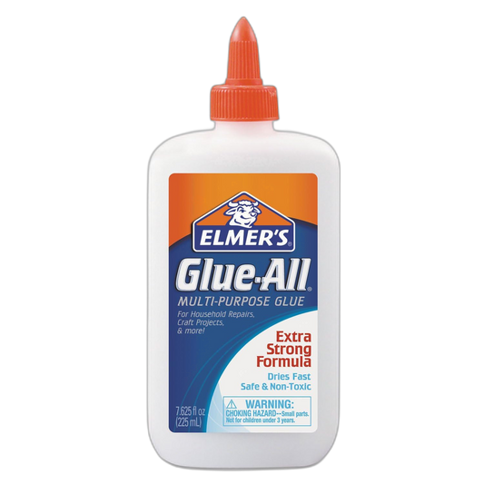 Elmer's Glue-All Multi-Purpose Glue, 7.625 Ounces, White (E1324) (4, 7.625 oz. Bottle)