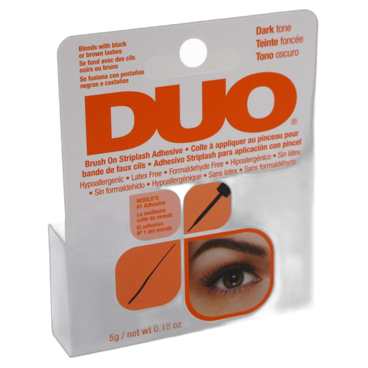 Duo Brush-On Striplash Adhesive Dark Tone 0.18 Ounce (5.3ml) (2 Pack)