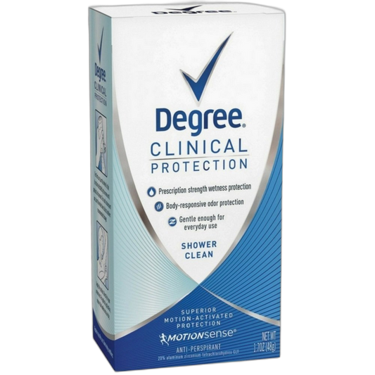 Degree Women Clinical Protection Anti-Perspirant Deodorant Shower Clean 1.70 oz (pack of 3)