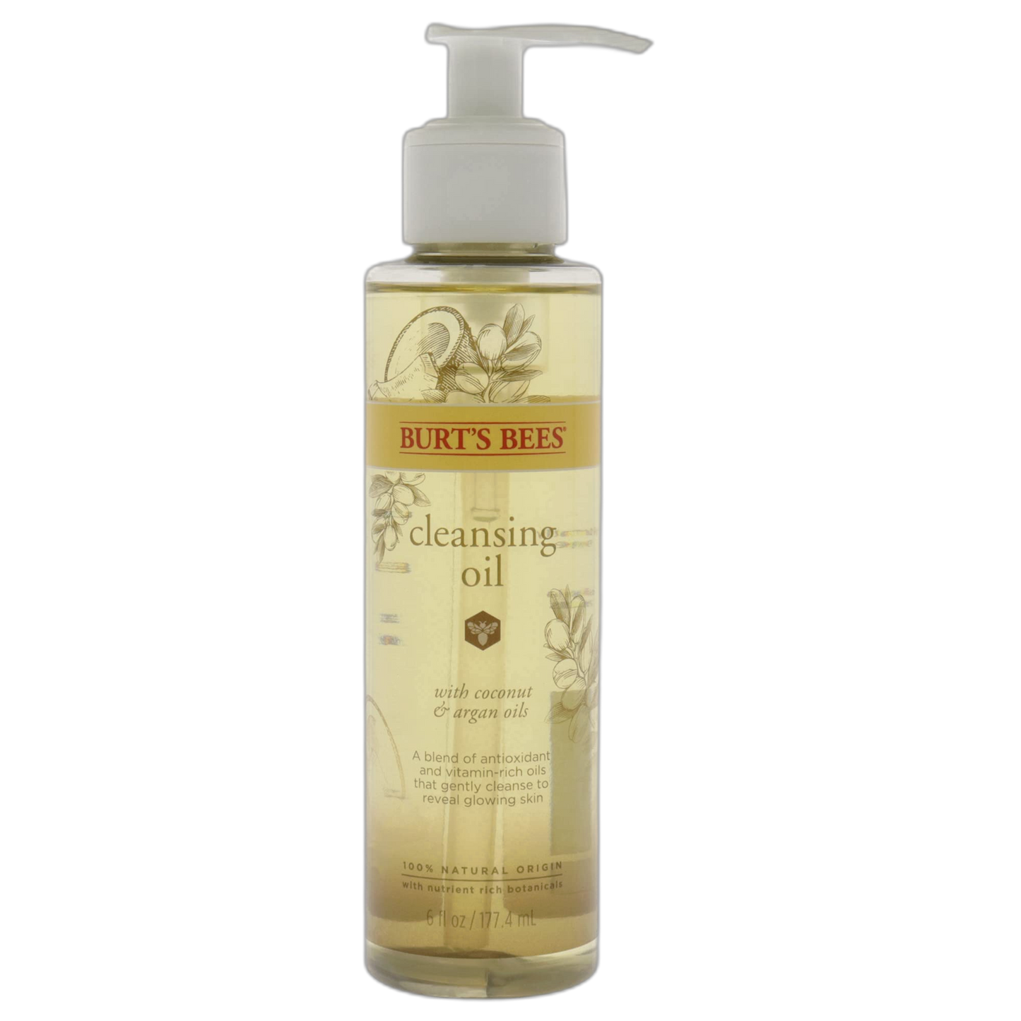 Burt's Bees 100% Natural Facial Cleansing Oil for Normal to Dry Skin, 6 Oz (Package May Vary)