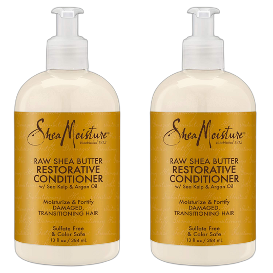SheaMoisture Raw Shea Butter Restorative Conditioner 13 fl oz (Pack of 2)