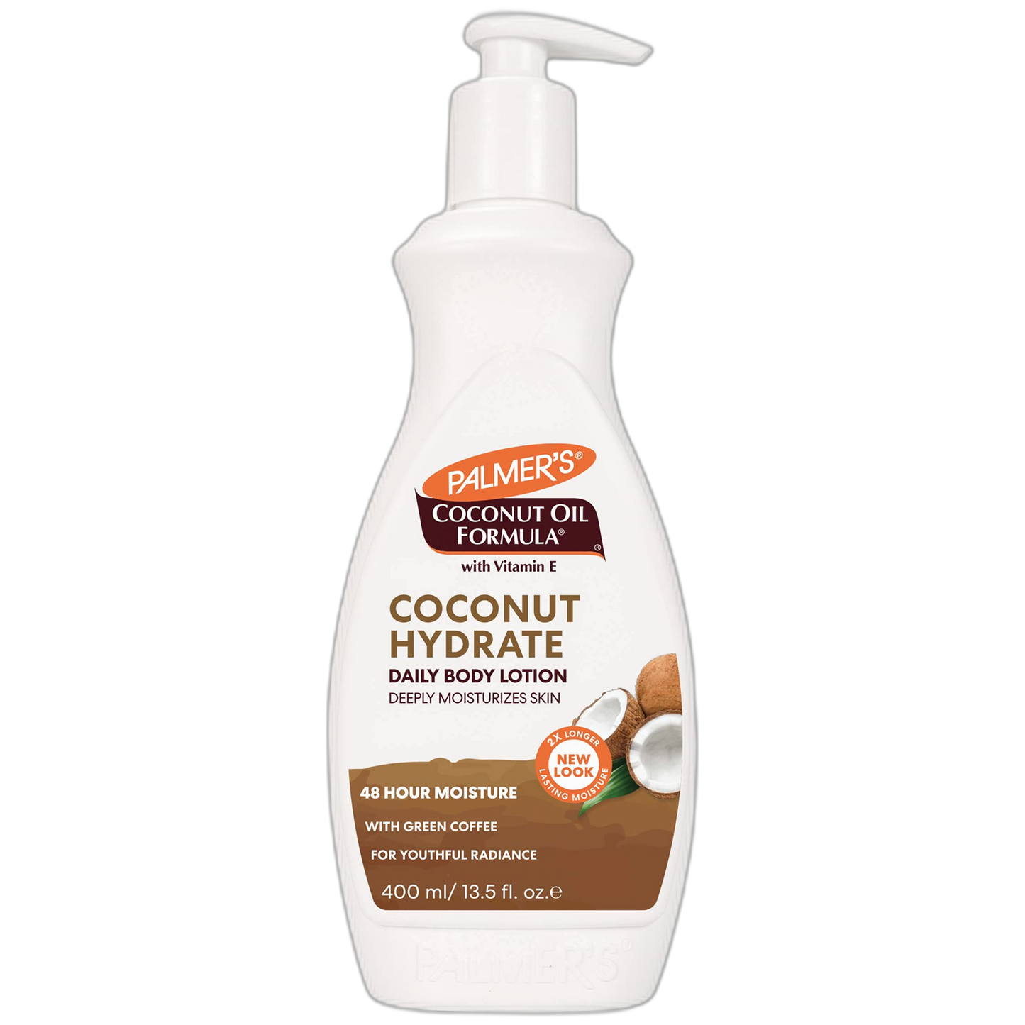 Palmer's Coconut Oil Formula Body Lotion for Dry Skin, Hand & Body Moisturizer with Green Coffee Extract & Vitamin E, Pump Bottle, 13.5 Fl Oz (Pack of 1)