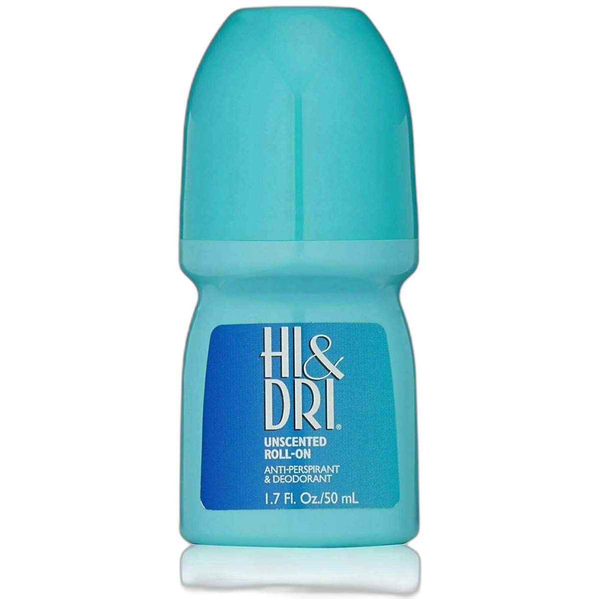 Hi and Dri Antiperspirant, Roll-On, Unscented, 1.7 Ounce (Pack of 6)