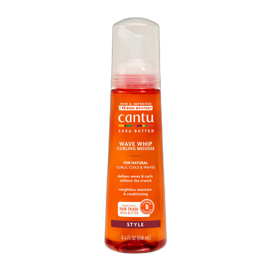 Cantu Wave Whip Curling Mousse with Shea Butter for Natural Hair, 8.4 oz (Packaging May Vary)