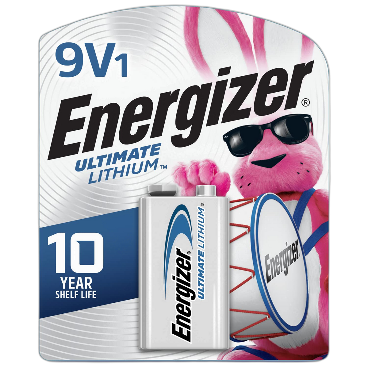 Energizer Ultimate Lithium 9V Batteries (1 Pack), Lithium 9 Volt Batteries