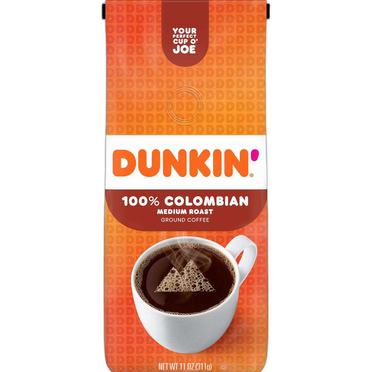 Dunkin' Donuts Ground Columbian Coffee, 11 OZ (Pack of 3)