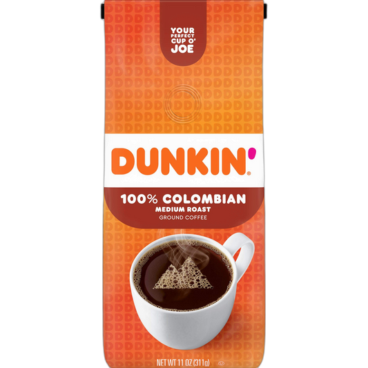 Dunkin' Donuts Ground Columbian Coffee, 11 OZ (Pack of 3)