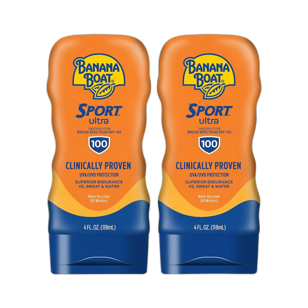 Banana Boat Sport Performance Sunscreen Lotion SPF 100, 4-ounce Bottles (Pack of 2) by Banana Boat