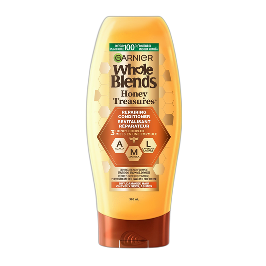 Garnier Whole Blends Repairing Conditioner Honey Treasures, Damaged Hair, 12.5 fl; oz.