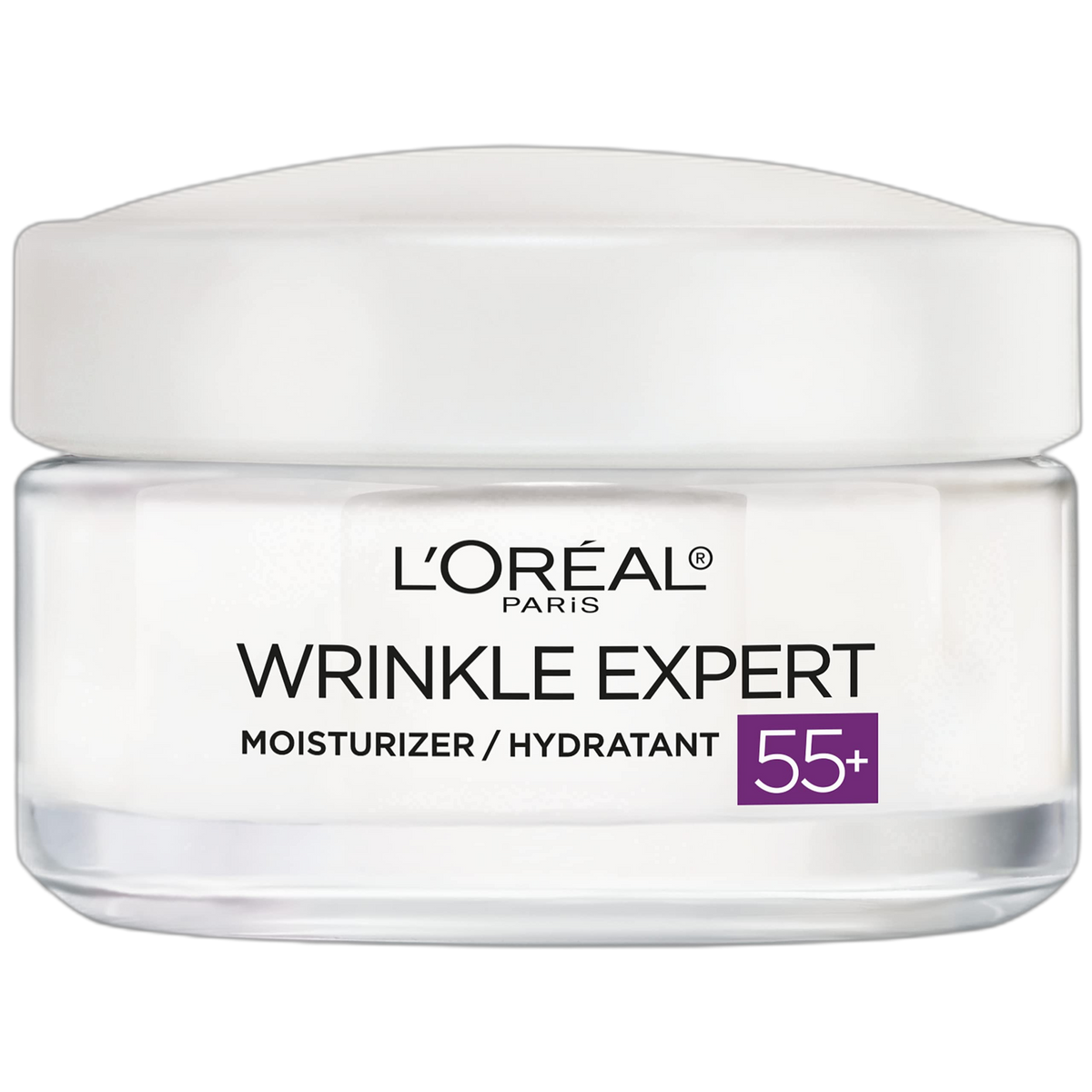 L'Oreal Paris Wrinkle Expert 55+ Anti-Aging Face Moisturizer with Calcium, Non-Greasy, Suitable for Sensitive Skin 1.7 fl. oz