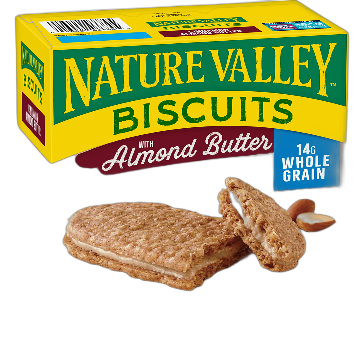 Nature Valley Biscuit Sandwiches, Almond Butter, 5 ct, 6.75 OZ
