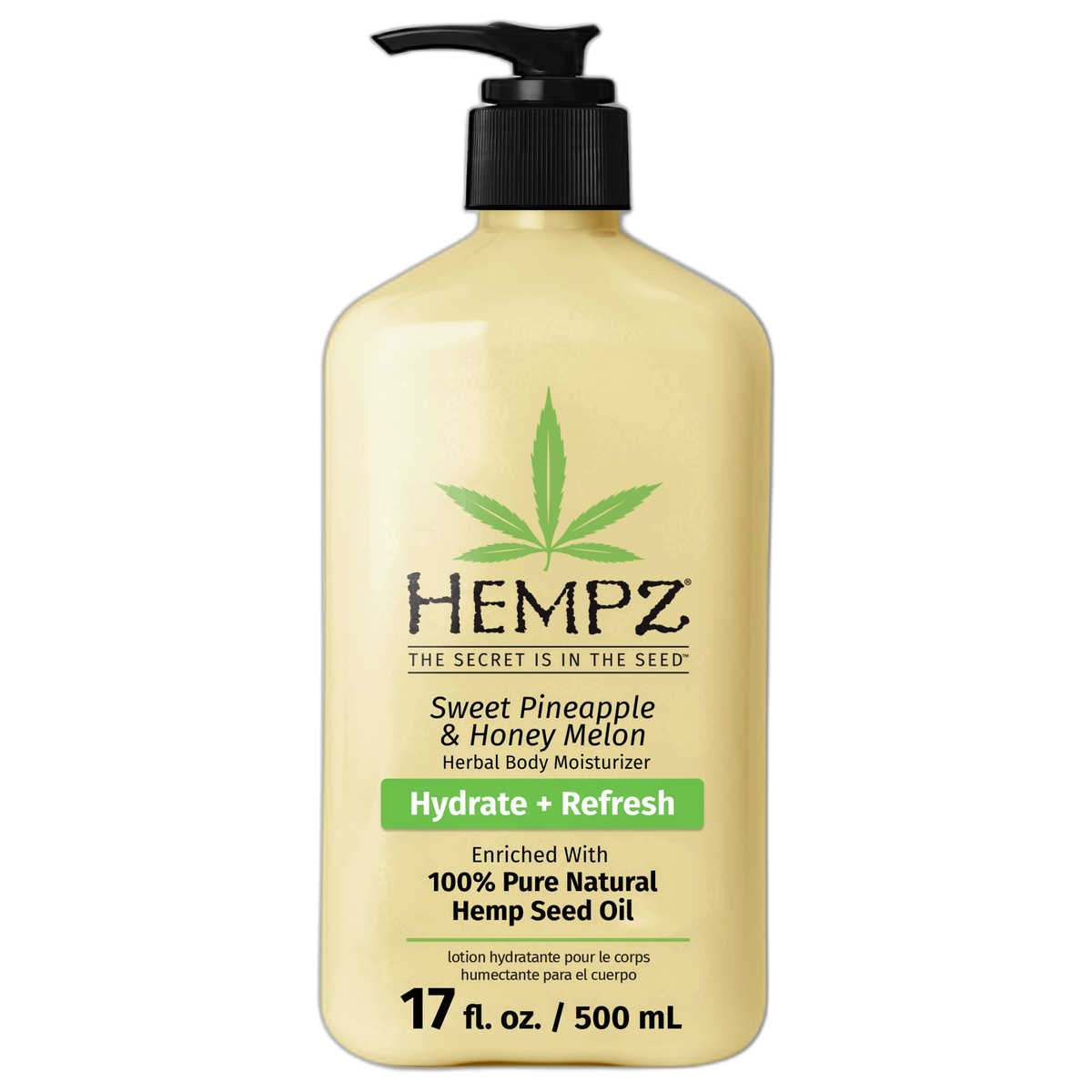 HEMPZ Body Lotion - Sweet Pineapple and Honey Melon - Daily Moisturizing Cream - 17oz