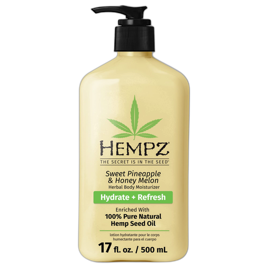 HEMPZ Body Lotion - Sweet Pineapple and Honey Melon - Daily Moisturizing Cream - 17oz