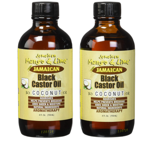 Jamaican Mango & Lime Black Castor Oil With Coconut, 4 oz (Pack of 2)