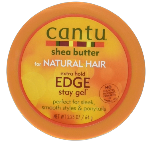 Cantu Extra Hold Edge Stay Gel with Shea Butter, 2.25 oz (Packaging May Vary)