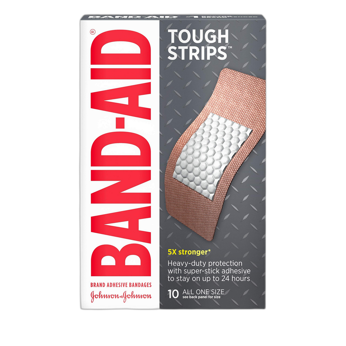 BAND-AID® Brand TOUGH STRIPS® Bandages XL, 10 Count