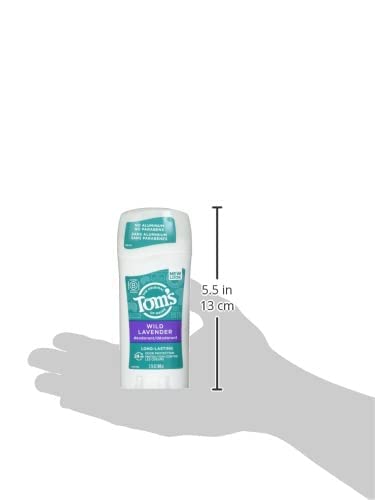 Tom's of Maine Natural Long-Lasting Deodorant Stick Lavender 2.25 Oz (Pack of 2)