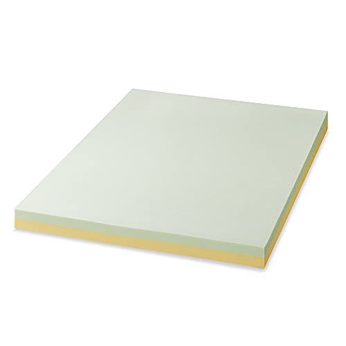 ZINUS 4 Inch Green Tea TorsoTec Memory Foam Mattress Topper, Pressure-Relieving, Lumbar Support, CertiPUR-US Certified, Queen