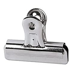 Universal UNV31264 Bulldog Clips - Medium, Nickel (36/Pack)