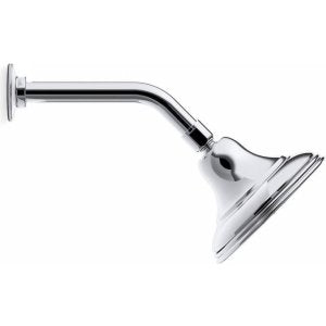 KOHLER 10391-AK-PB Devonshire Single-Function Showerhead, Single Spray Setting, 5-15/16" Sprayface, 2.5 GPM, Vibrant Polished Brass