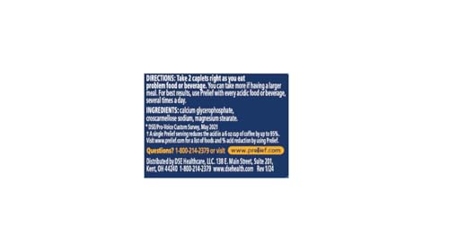 Prelief Acid Reducer Caplets Dietary Supplement, 120 Count