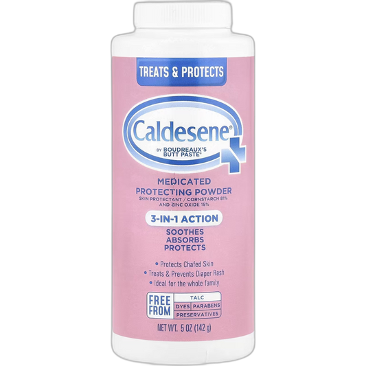 Caldesene Medicated Protecting Powder with Zinc Oxide & Cornstarch-Talc Free, 5 Ounce