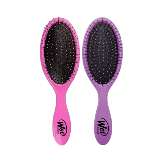 Wet Brush Detangling Brush, Original Detangler (Pink & Purple, 2 Pack), Wet & Dry Tangle-Free Hair Brush for Women & Men, No Tangle, Soft and Flexible Bristles for Straight, Curly and Thick Hair