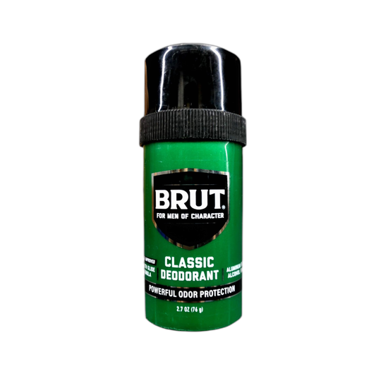 BRUT Classic Round Stick Deodorant 2.7 Ounces (Pack of 9)