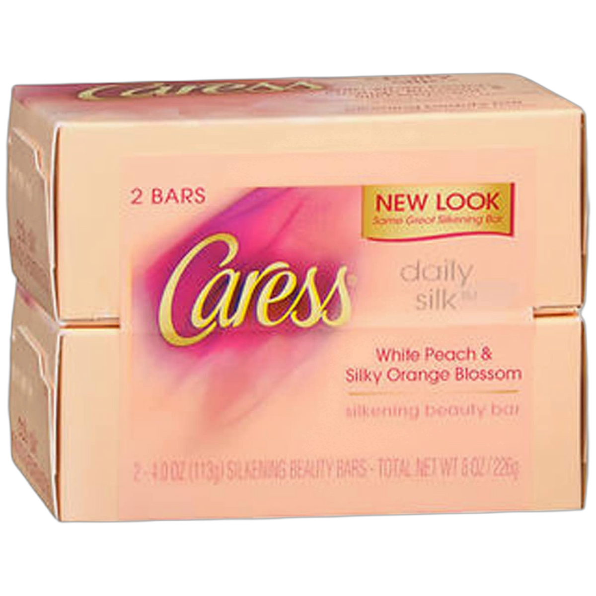 Caress Daily Silk Beauty Bars, 4.25 oz bars, 2 ea (Pack of 2)