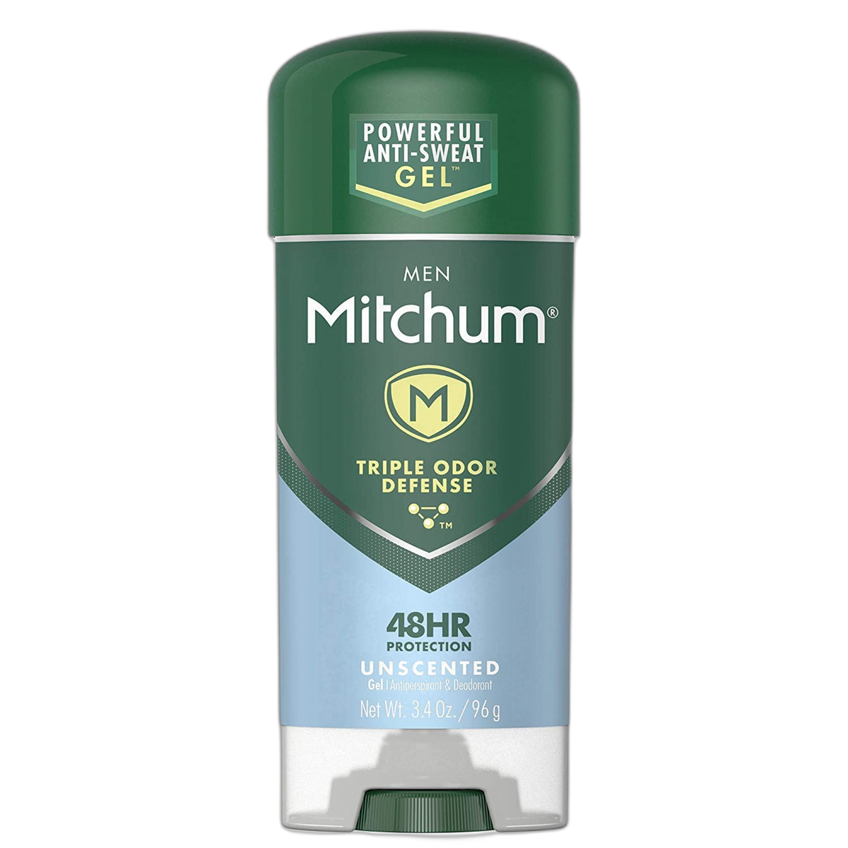 Mitchum Advanced Control Unscented Gel, Anti-Perspirant & Deodarant 3.4 oz (Pack of 12)