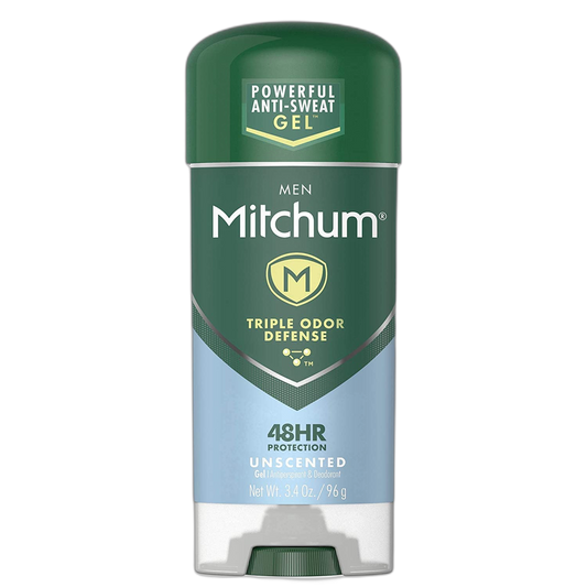 Mitchum Advanced Control Unscented Gel, Anti-Perspirant & Deodarant 3.4 oz (Pack of 12)
